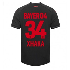 Bayer Leverkusen Granit Xhaka #34 Hjemmebanetrøje 2023-24 Kort ærmer